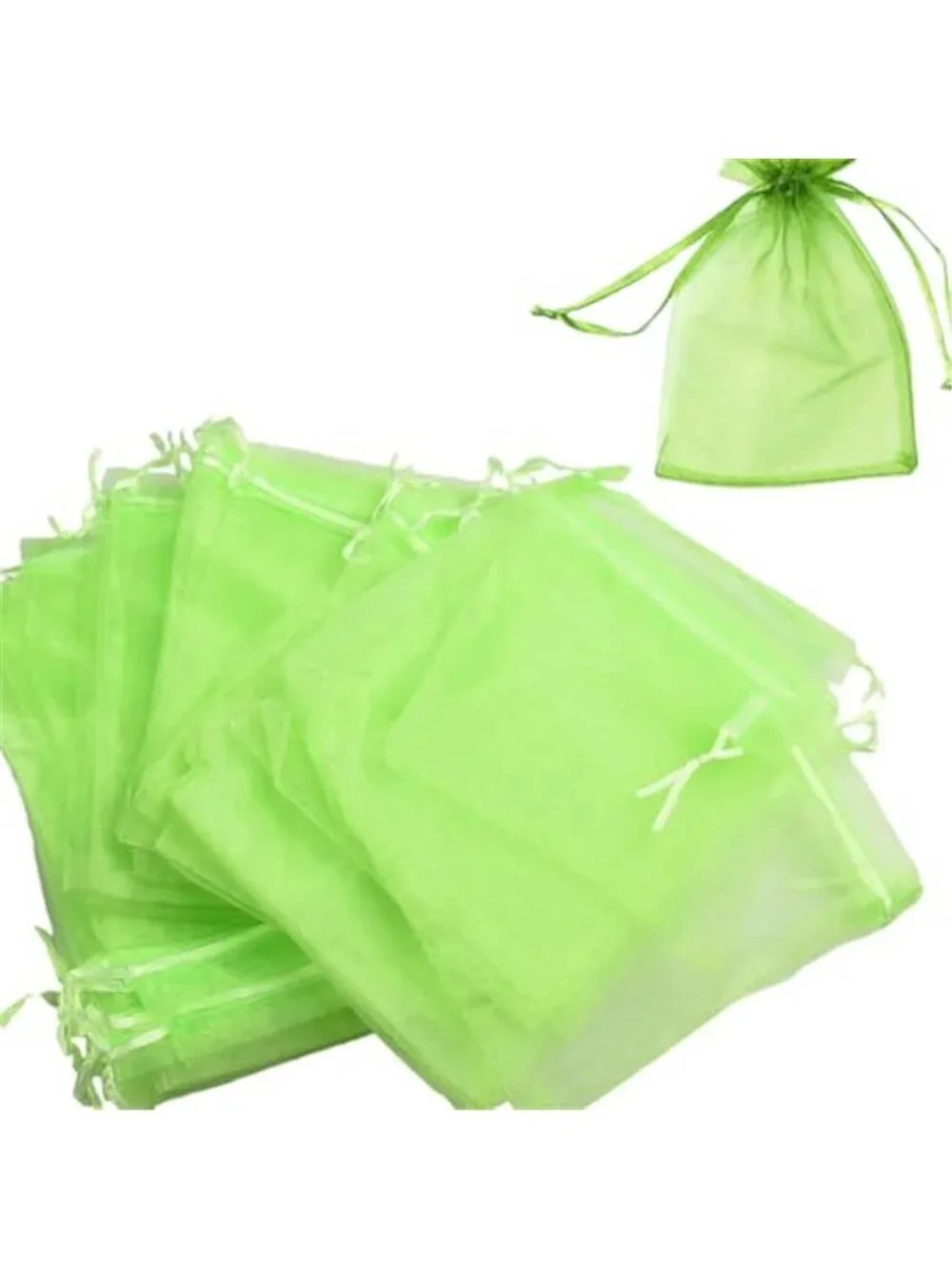 30 Pcs 3.9''×5.9'' Drawstring Fruit Netting Bags Reusable Garden Netting